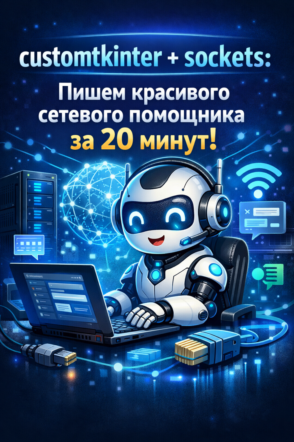 В этой статье покажу, как за 20 минут превратить скучный сокетный скрипт в стильное десктопное приложение с тёмной темой, логом сообщений и удобной отправкой данных.