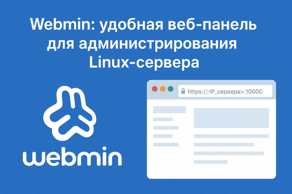 Webmin — это бесплатная и мощная веб-панель администрирования, которая позволяет управлять сервером Linux через браузер. С её помощью можно настраивать службы, управлять пользователями, следить за логами и даже обновлять систему — без необходимости вручную редактировать конфигурационные файлы.